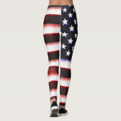 アメリカ統一された州 – アメリカ国旗、霧雨 レギンス (裏面)