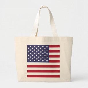 アメリカ統一された州USAフラグ ラージトートバッグ