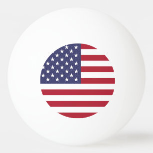アメリカ統一された州USAフラグ 卓球ボール