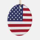 アメリカ統一された州USA国旗のオーナメント セラミックオーナメント (右)