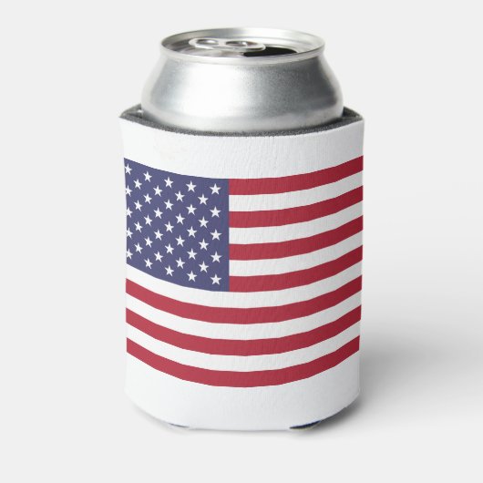 アメリカ統一された州USA国旗のクーラーボックス 缶クーラー (缶裏面)