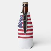 アメリカ統一された州USA国旗のボトルクーラーボックス ボトルクーラー (ボトル裏面)