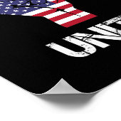 アメリカ統一レジストレスト愛国旗の自由F ポスター (角)