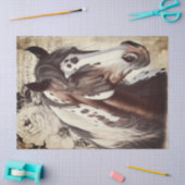 アメリカ絵を描の馬の切り離 薄葉紙 (クラフト)