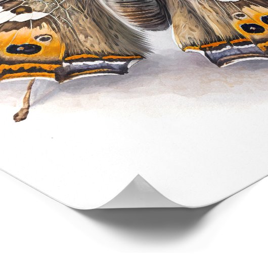 アメリカ絵を描レディアートプリントポスター ポスター (角)