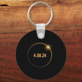アメリカ総和04 08 24皆既食太陽の2024 キーホルダー (正面)
