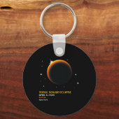 アメリカ総和04 08 24皆既食太陽の2024 キーホルダー (正面)