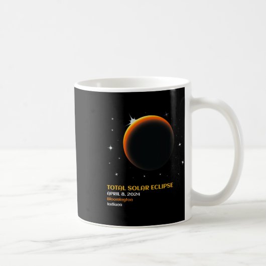 アメリカ総和04 08 24皆既食太陽の2024 コーヒーマグカップ (右)
