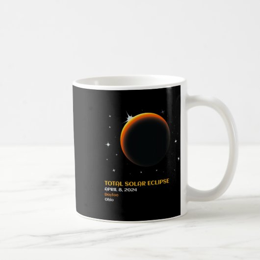 アメリカ総和04 08 24皆既食太陽の2024 コーヒーマグカップ (右)