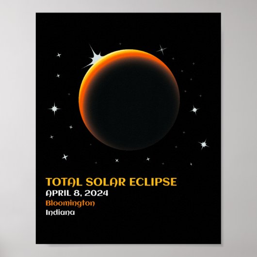 アメリカ総和04 08 24皆既食太陽の2024 ポスター (正面)