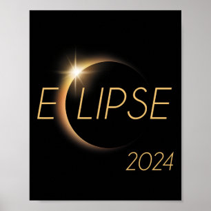 アメリカ総和04 08 24皆既食太陽の2024 ポスター