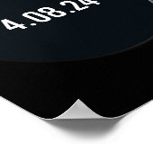 アメリカ総和04 08 24皆既食太陽の2024 ポスター (角)