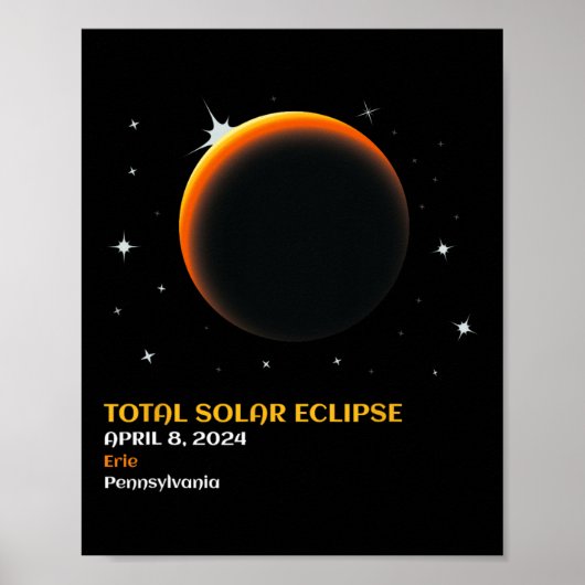 アメリカ総和04 08 24皆既食太陽の2024 ポスター (正面)