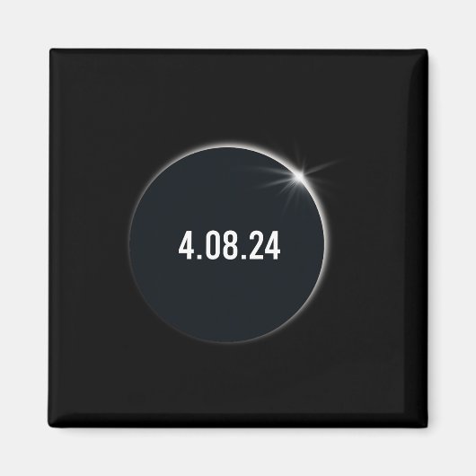 アメリカ総和04 08 24皆既食太陽の2024 マグネット (正面)