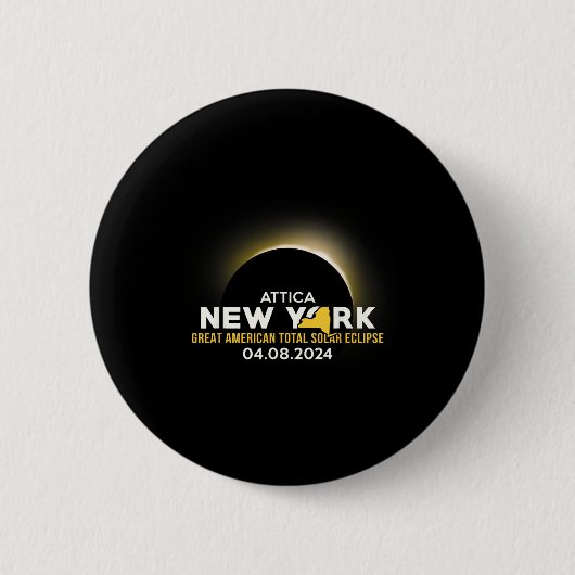 アメリカ総和04 08 24皆既食太陽の2024 缶バッジ (正面)