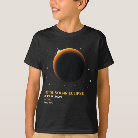 アメリカ総和04 08 24皆既食太陽の2024 Tシャツ (正面)