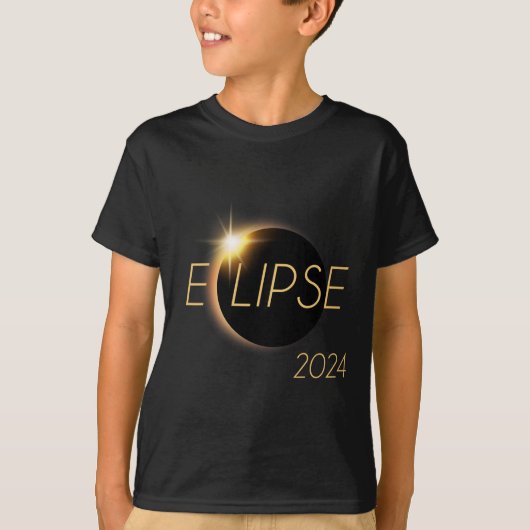 アメリカ総和04 08 24皆既食太陽の2024 Tシャツ (正面)