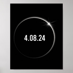 アメリカ総04.08.24皆既食太陽の2024 ポスター