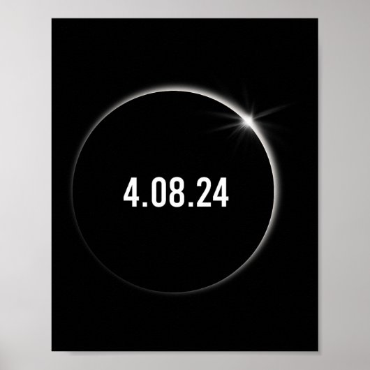アメリカ総04.08.24皆既食太陽の2024 ポスター (正面)