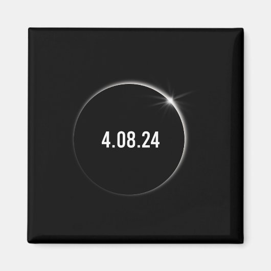 アメリカ総04.08.24皆既食太陽の2024 マグネット (正面)