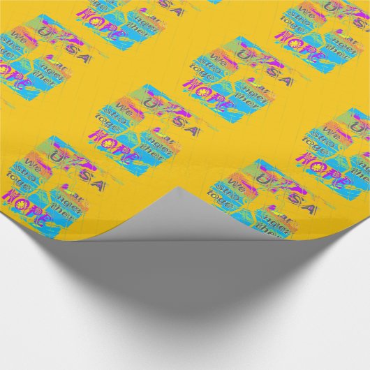 アメリカ美しいアメージング文字デザイン ラッピングペーパー (角)