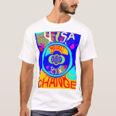 アメリカ美しいアメージング文字デザイン Tシャツ (正面)