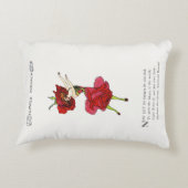 アメリカ美しいバラお洒落フラワーズブックアート アクセントクッション (裏面)