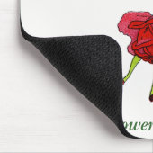 アメリカ美しいバラお洒落フラワーズブックアート マウスパッド (コーナー)