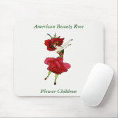 アメリカ美しいバラお洒落フラワーズブックアート マウスパッド (マウス)
