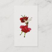 アメリカ美しいバラお洒落フラワーズブックアート 名刺 (裏面)