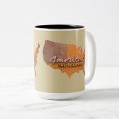 アメリカ美しいマグカップ ツートーンマグカップ (正面右)