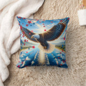 アメリカ美しい愛国的なアメリカ装飾用クッション クッション (ブランケット)