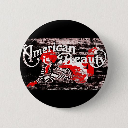 アメリカ美しい 缶バッジ (正面)