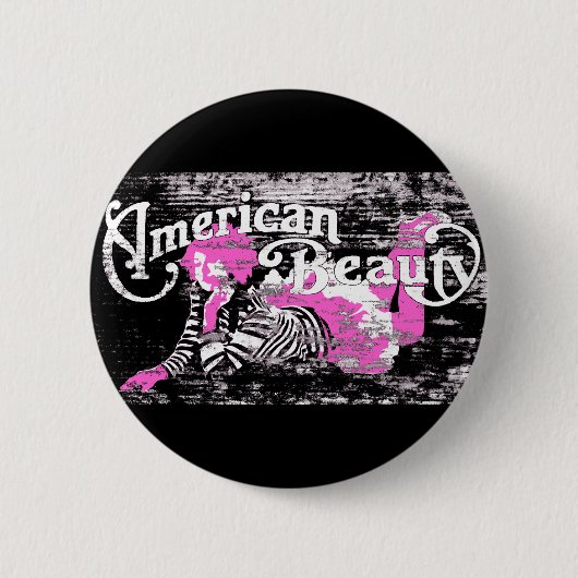 アメリカ美しい 缶バッジ (正面)