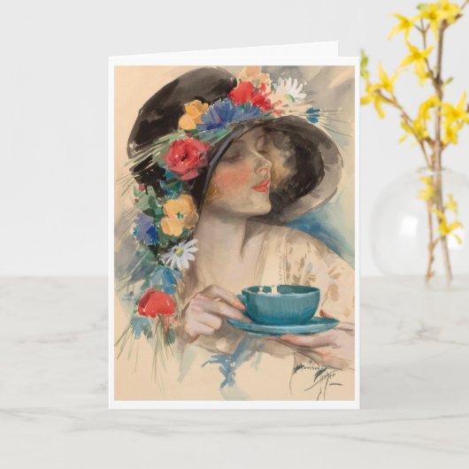 アメリカ美術 カード (黄色い花)