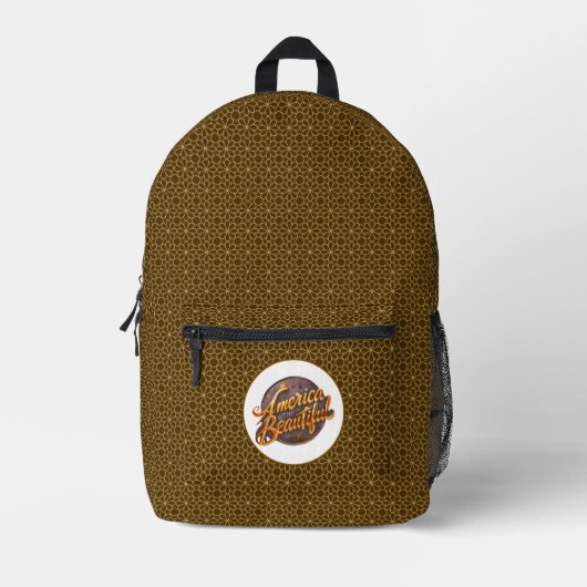 アメリカ美 プリントバックパック (正面)