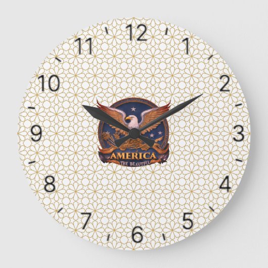 アメリカ美 ラージ壁時計 (正面)