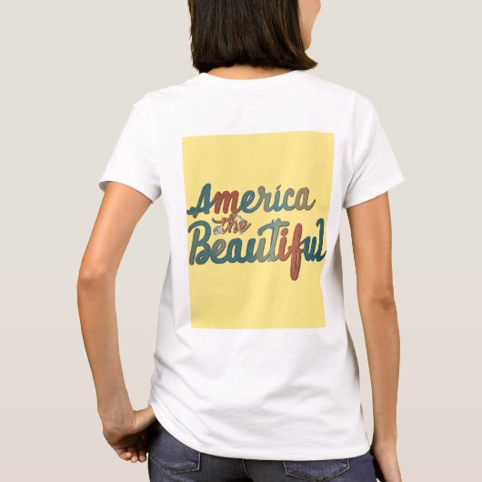 アメリカ美 Tシャツ (裏面)