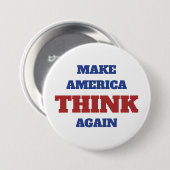 アメリカ考えを7月4日に再び作る 缶バッジ (正面&裏面)
