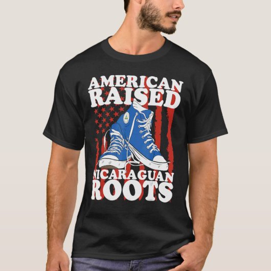 アメリカ育てのニカラグアルーツニカラグア Tシャツ (正面)