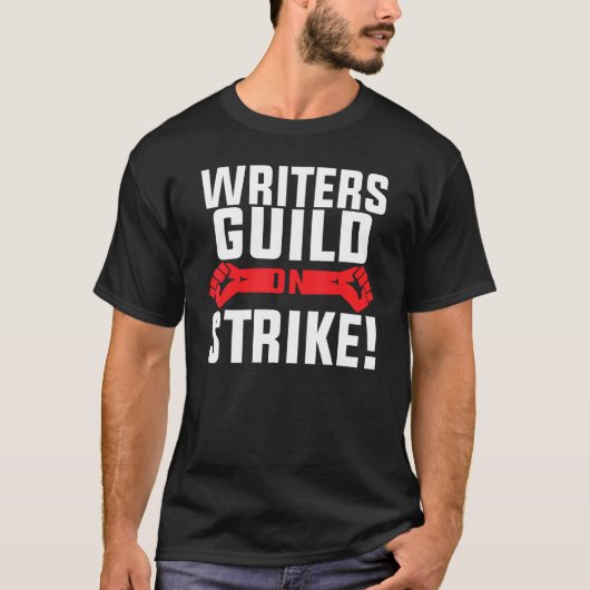 アメリカ脚本家組合ストライキ Tシャツ (正面)