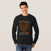 アメリカ腎臓がん啓発月間にオレンジ色に染まろう 3月 Tシャツ (正面フル)