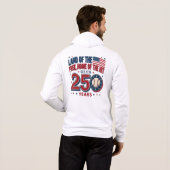 アメリカ自由の国ベースボール250周年デザイン パーカ (裏面フル)