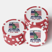 アメリカ自由の女神250周年記念 1776-2026 ポーカーチップ (積み重ね)