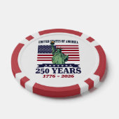 アメリカ自由の女神250周年記念 1776-2026 ポーカーチップ (シングル)