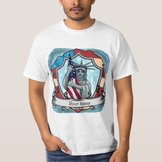 アメリカ自由の女神  Tシャツ (正面)