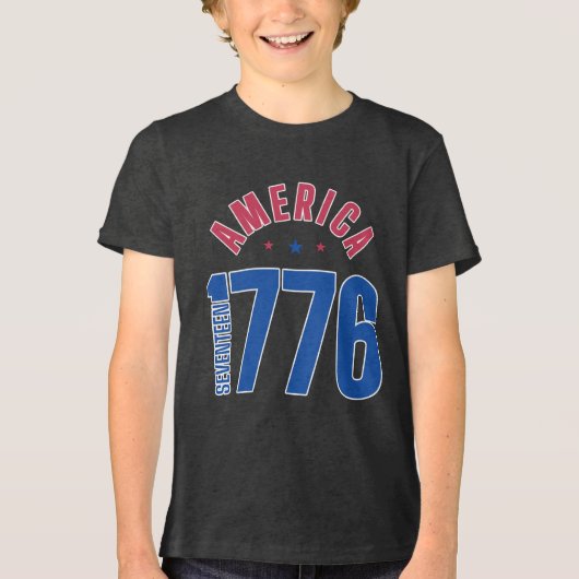 アメリカ自由の年1776 トライブレンドＴシャツ (正面)