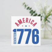 アメリカ自由の年1776 招待状 (スタンド正面)