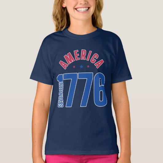アメリカ自由の年1776 Tシャツ (正面)