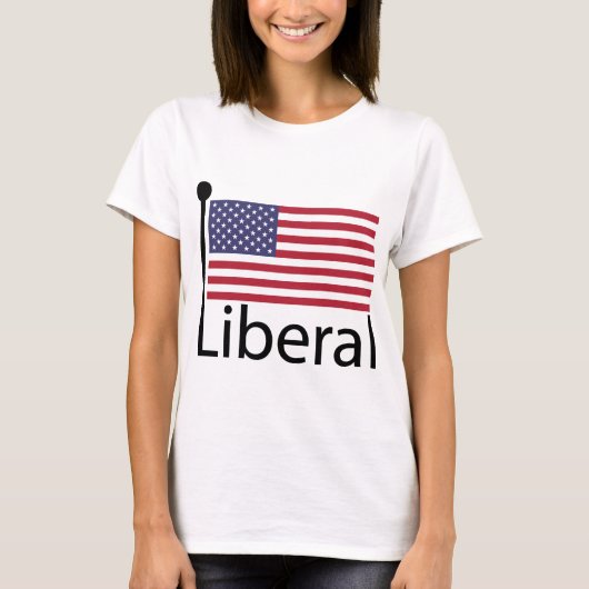 アメリカ自由主義の人 Tシャツ (正面)